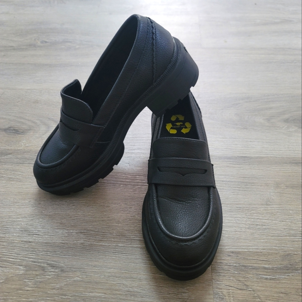 Rocket Dog Black Chunky Loafers Y2K size 7